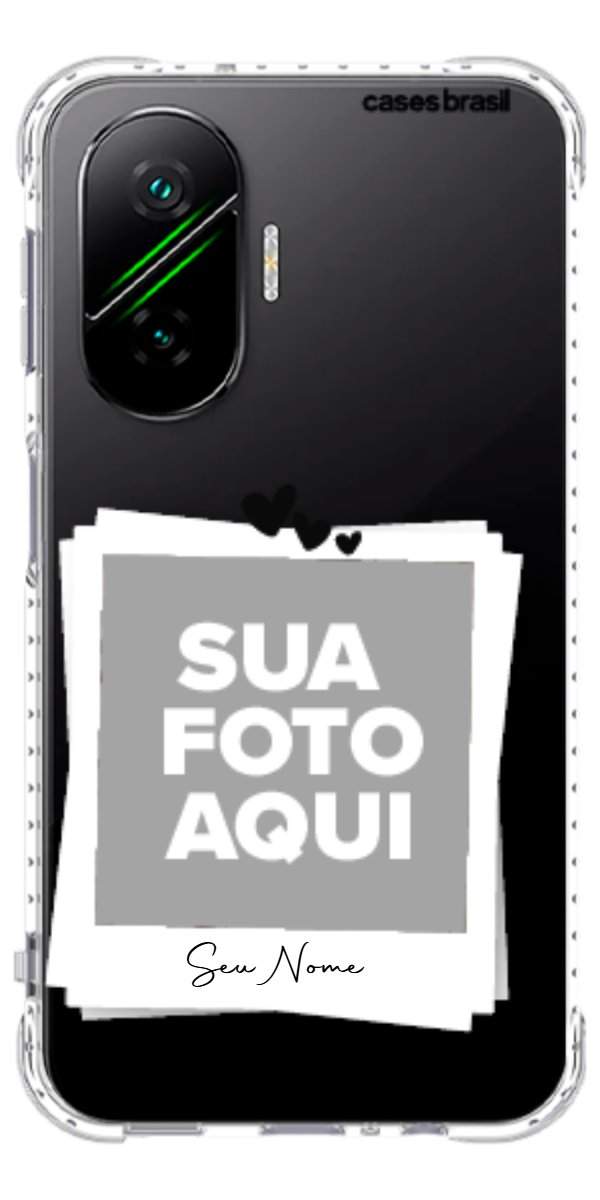 Capinha para Celular Polaroid Corações