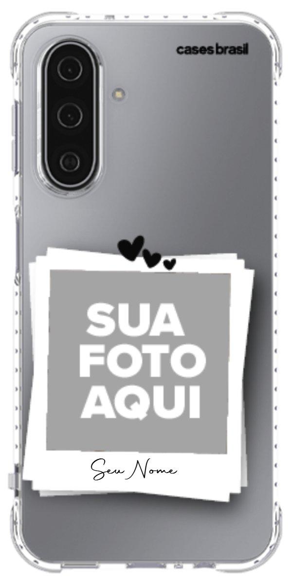 Capinha para Celular Polaroid Corações