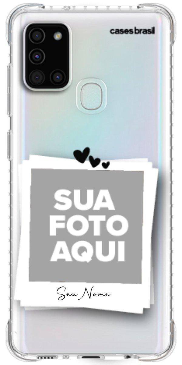 Capinha para Celular Polaroid Corações
