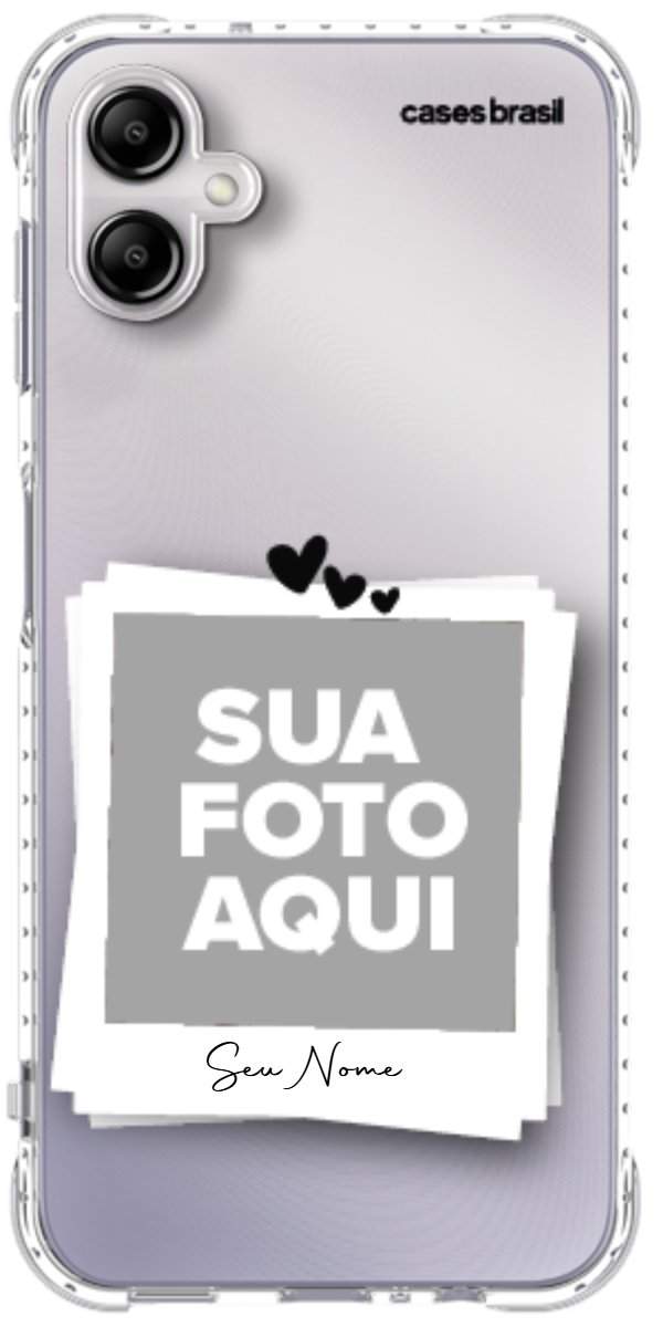 Capinha para Celular Polaroid Corações