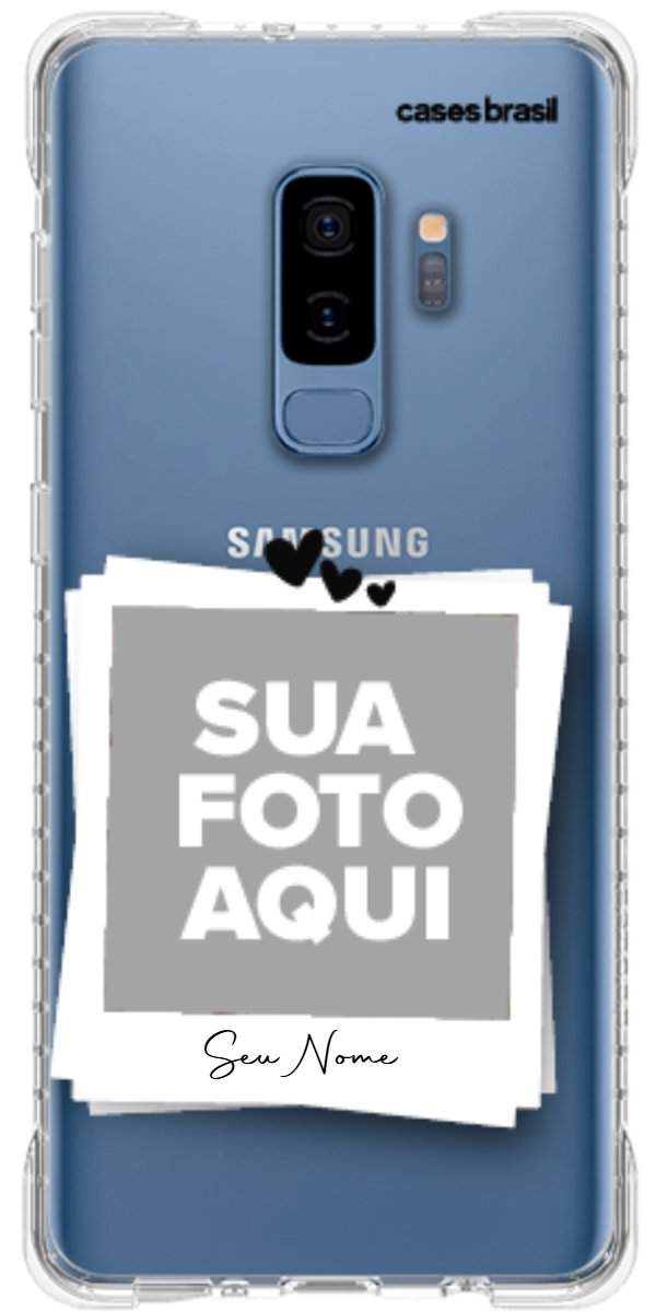 Capinha para Celular Polaroid Corações