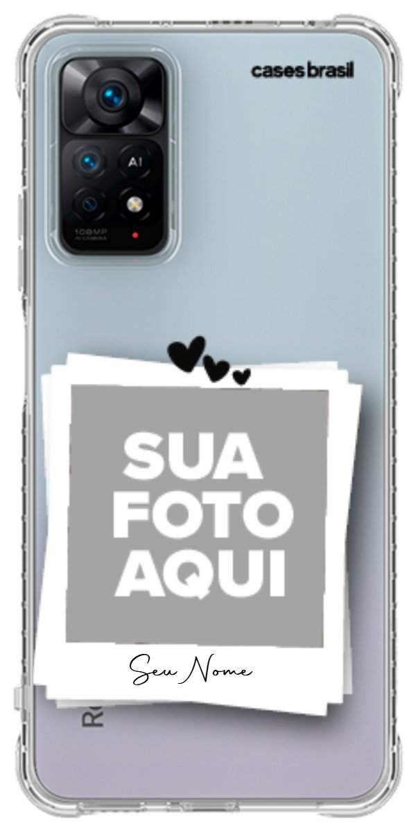 Capinha para Celular Polaroid Corações