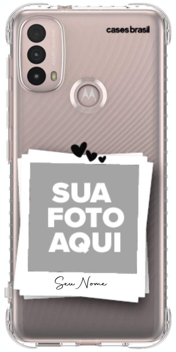 Capinha para Celular Polaroid Corações