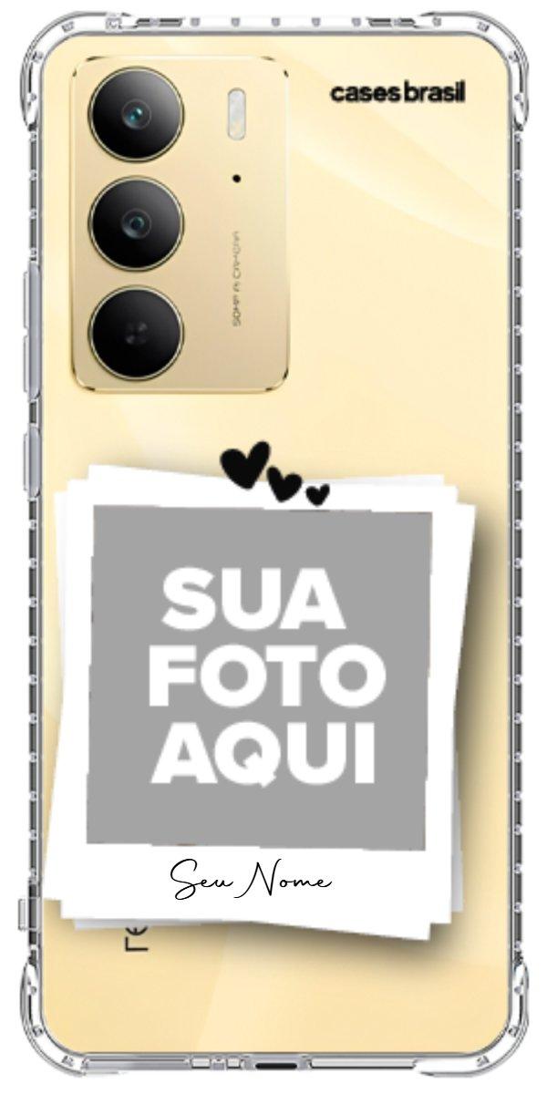Capinha para Celular Polaroid Corações
