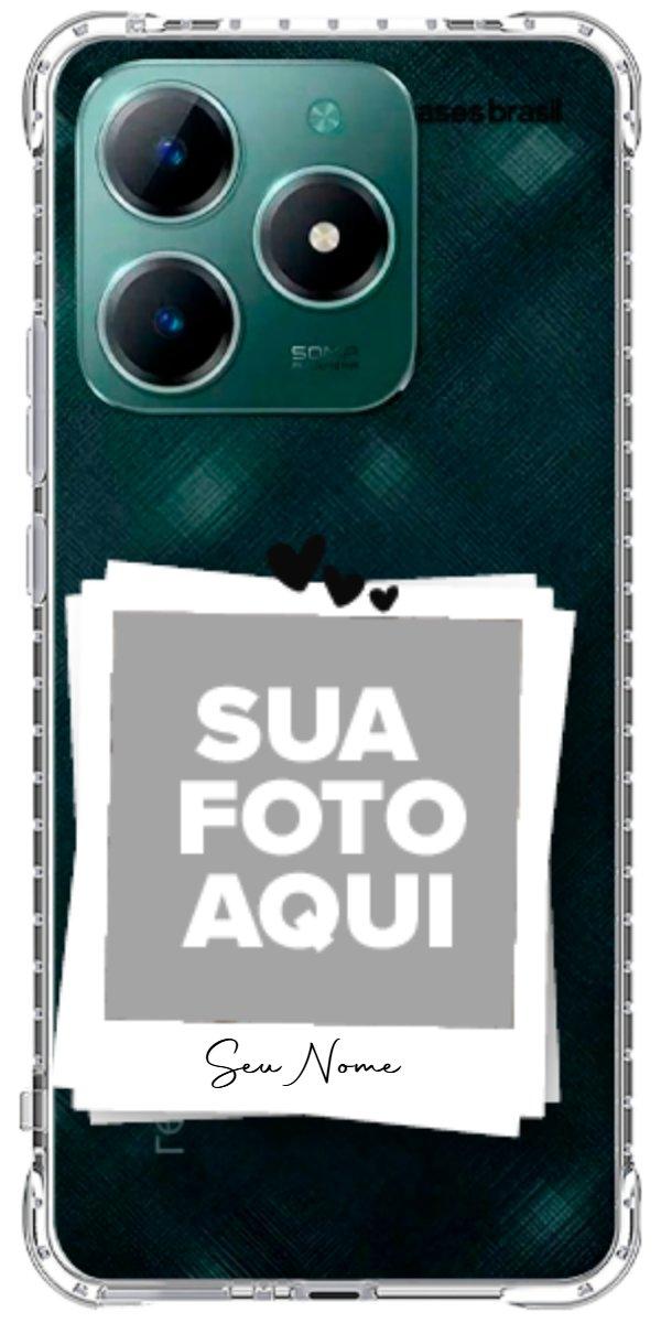 Capinha para Celular Polaroid Corações