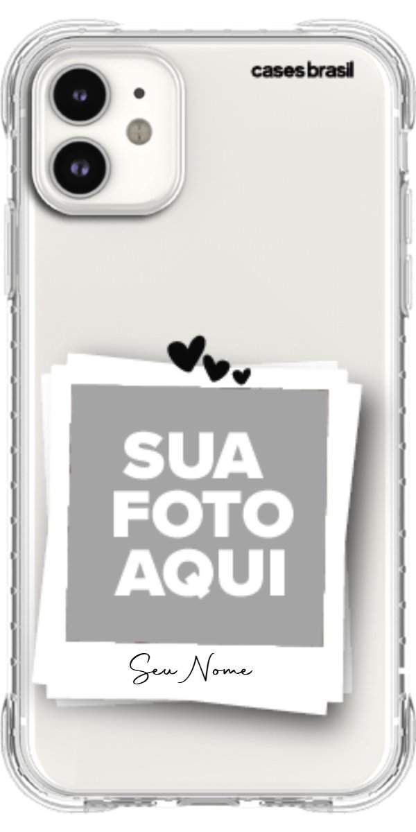 Capinha para Celular Polaroid Corações