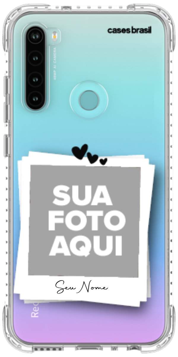 Capinha para Celular Polaroid Corações