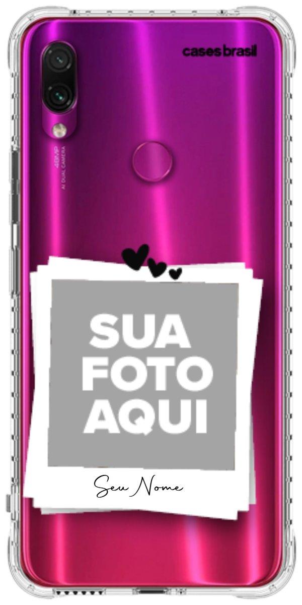 Capinha para Celular Polaroid Corações