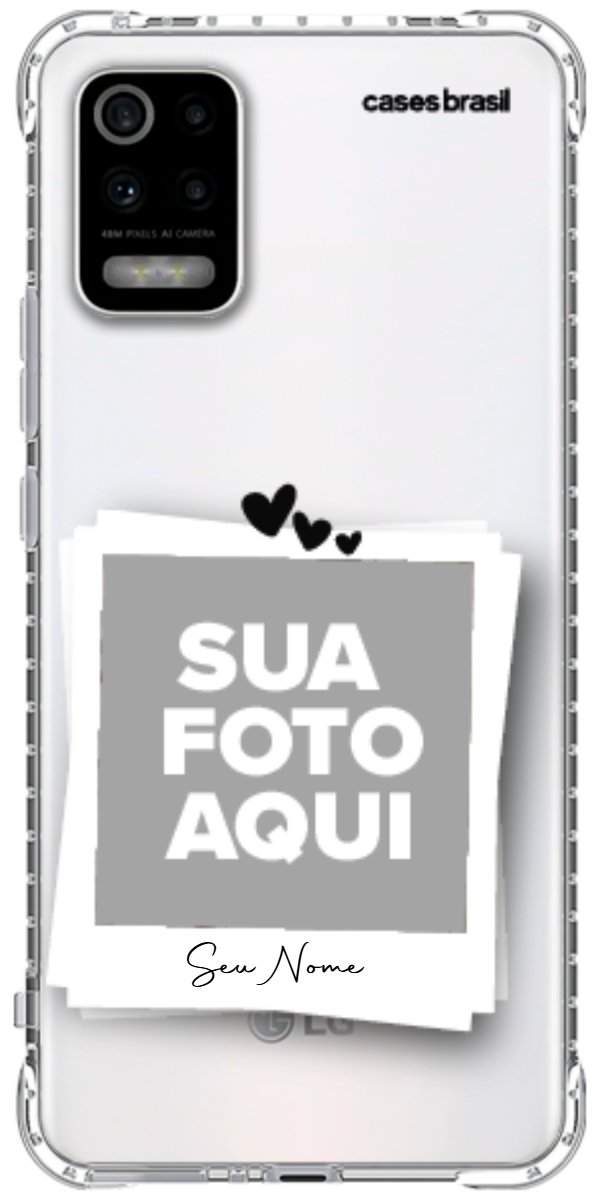 Capinha para Celular Polaroid Corações