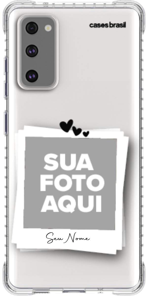 Capinha para Celular Polaroid Corações
