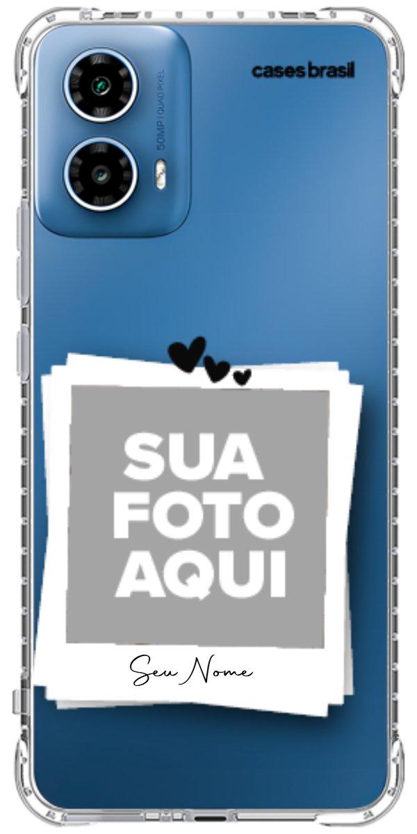 Capinha para Celular Polaroid Corações