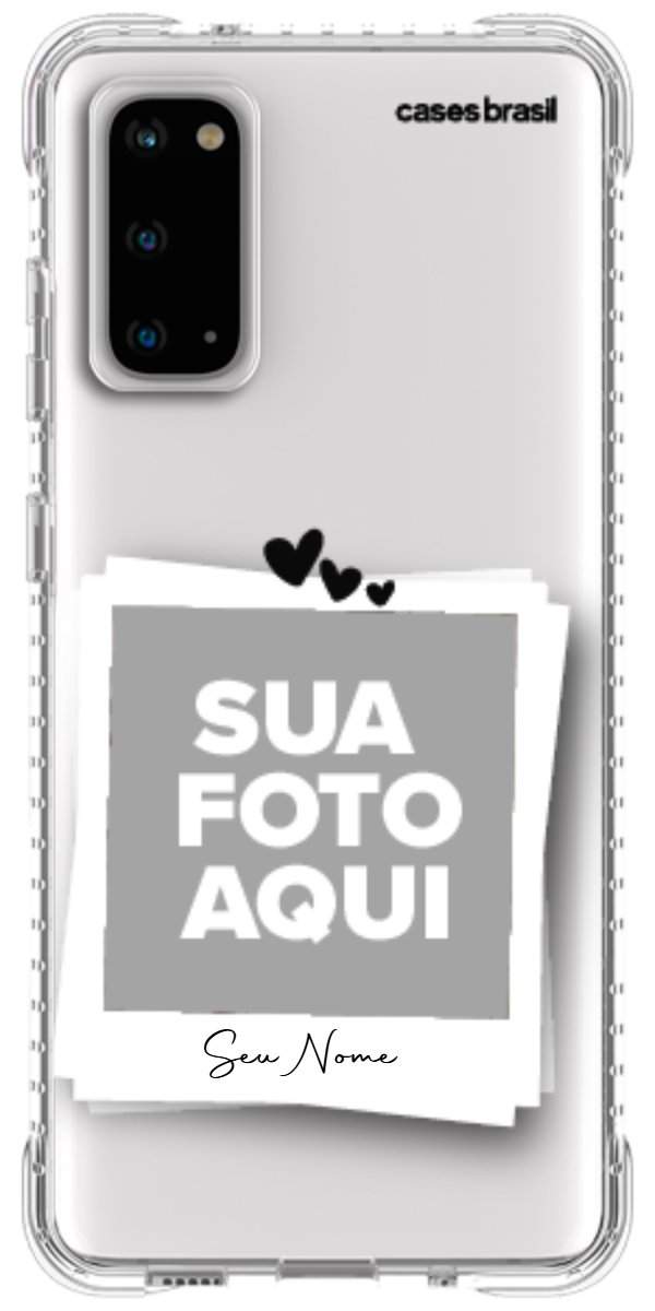 Capinha para Celular Polaroid Corações