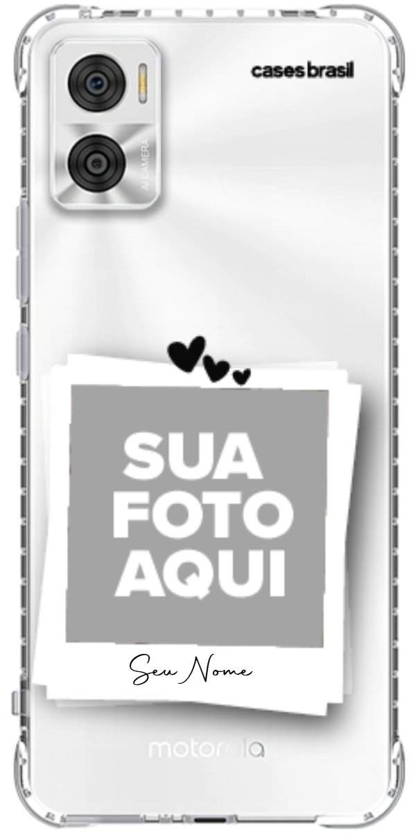 Capinha para Celular Polaroid Corações