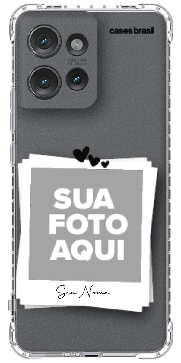 Capinha para Celular Polaroid Corações