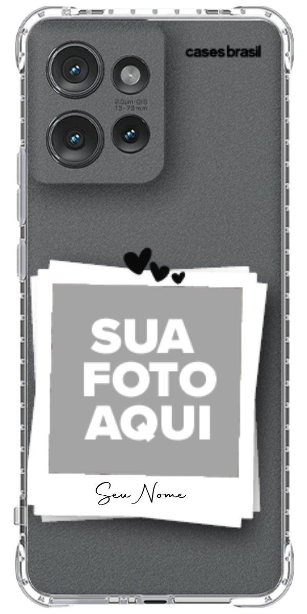 Capinha para Celular Polaroid Corações