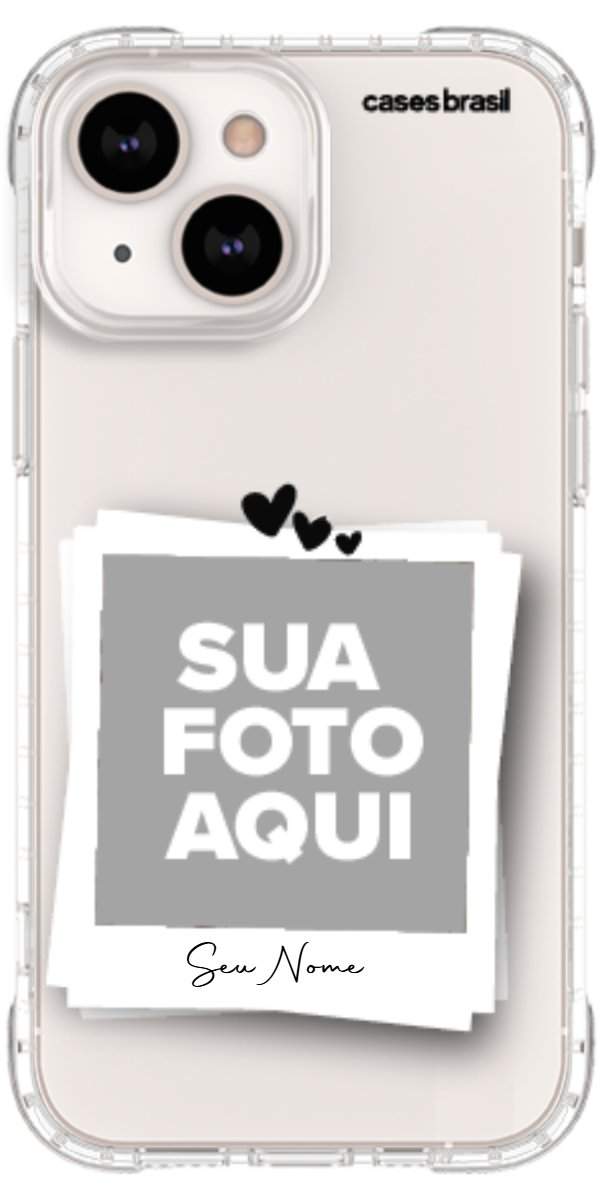 Capinha para Celular Polaroid Corações