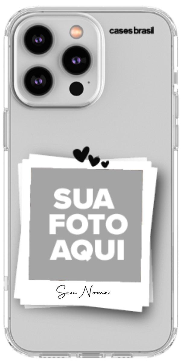 Capinha para Celular Polaroid Corações