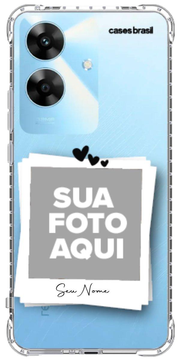 Capinha para Celular Polaroid Corações