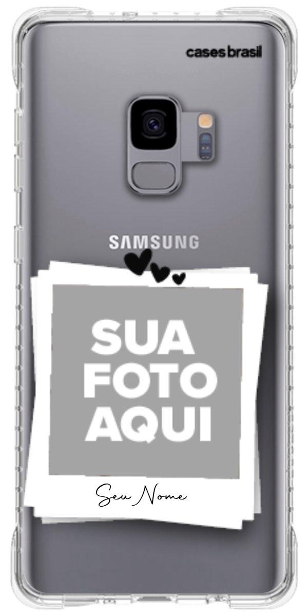 Capinha para Celular Polaroid Corações