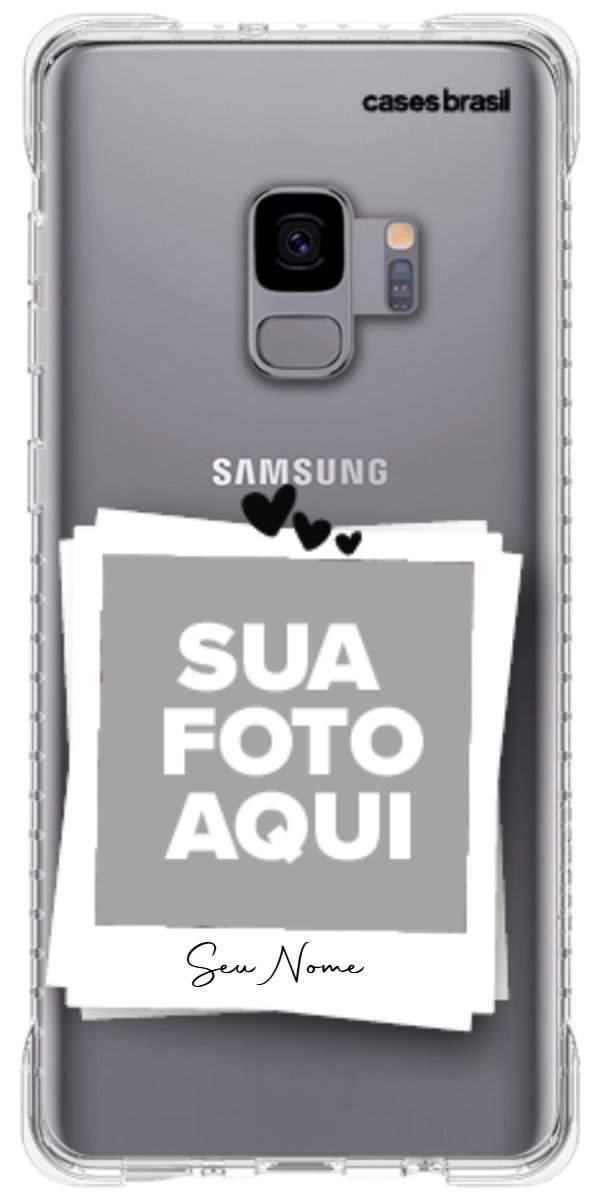 Capinha para Celular Polaroid Corações