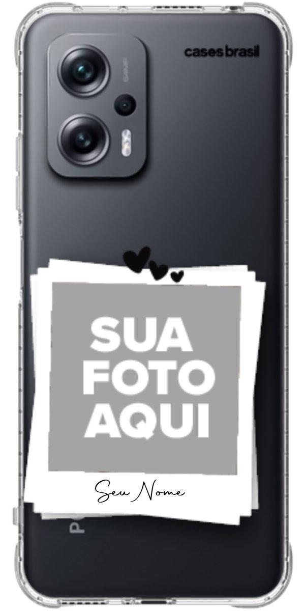 Capinha para Celular Polaroid Corações