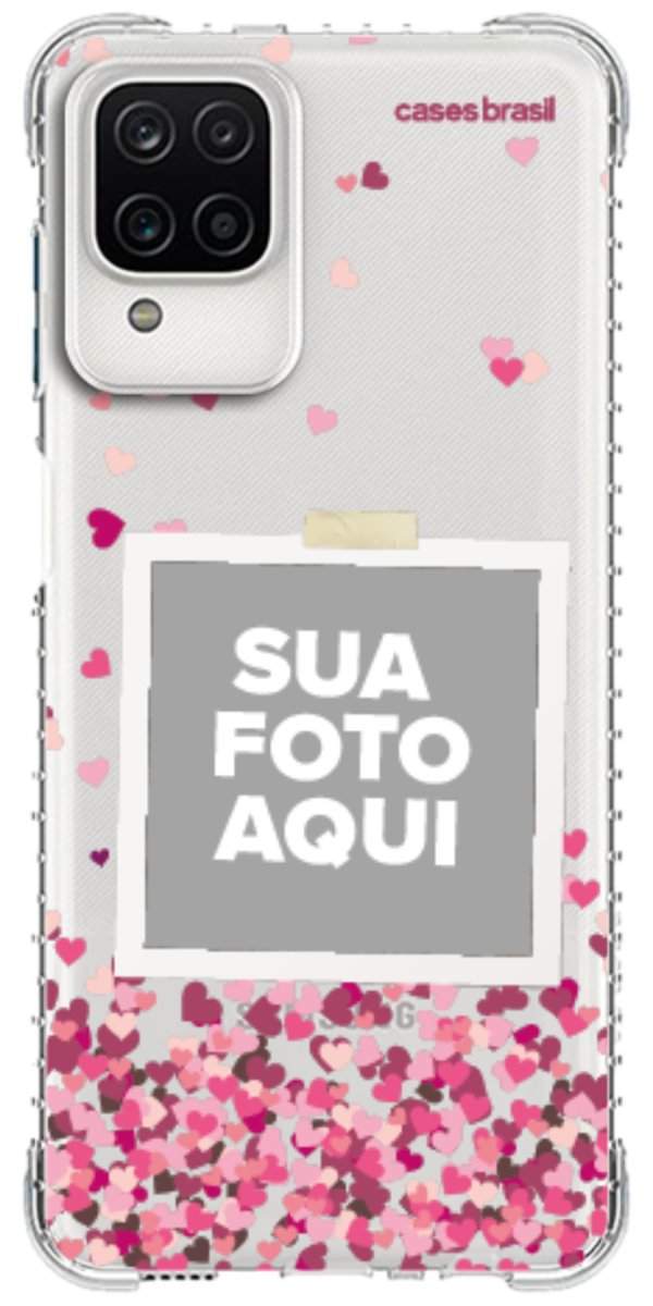 Capinha para Celular Polaroid Corações Flutuantes