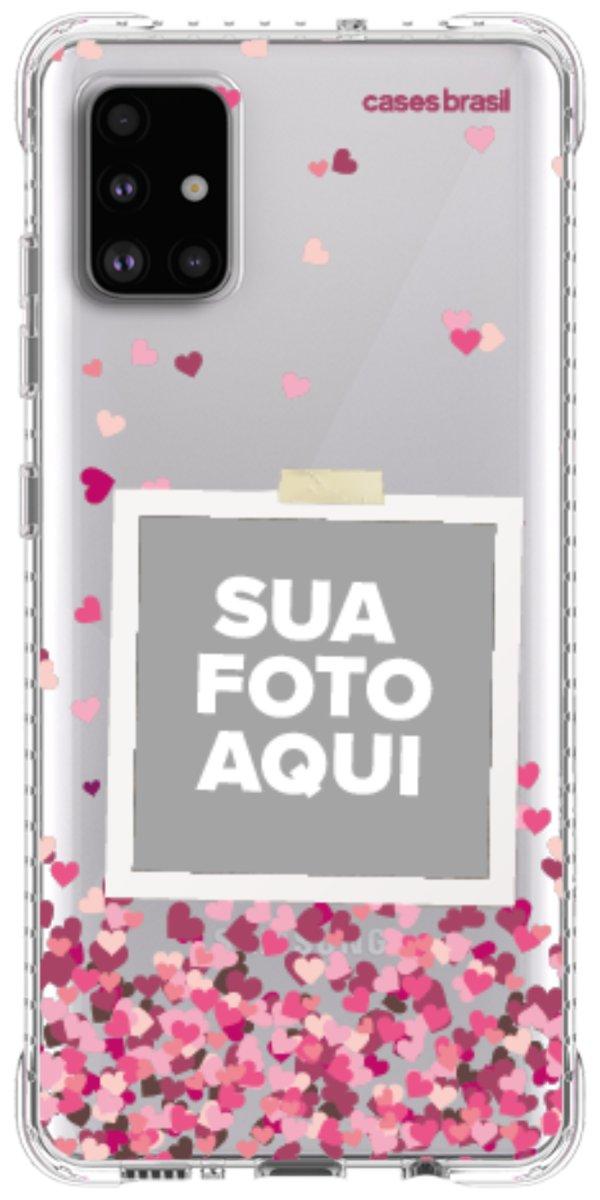 Capinha para Celular Polaroid Corações Flutuantes