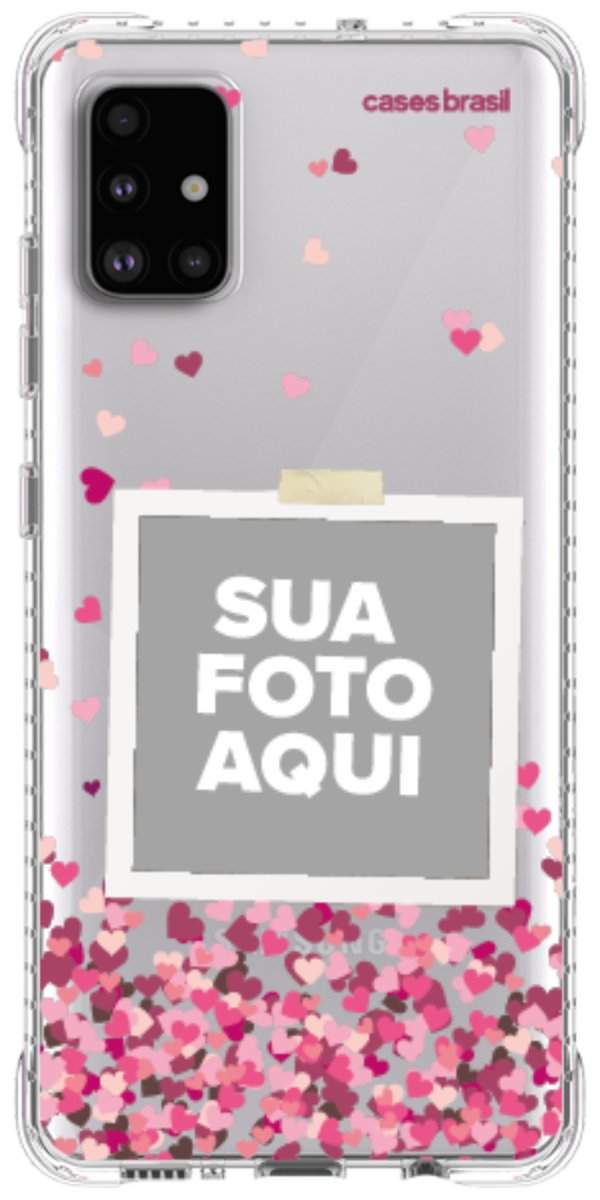 Capinha para Celular Polaroid Corações Flutuantes