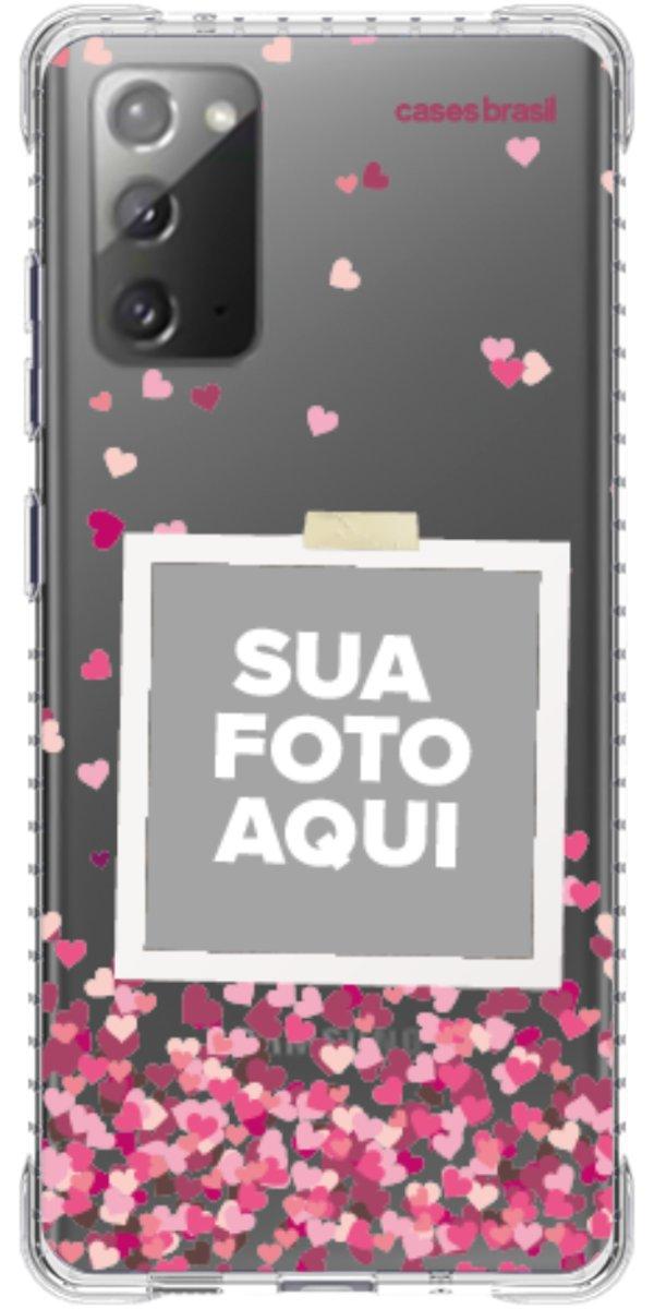 Capinha para Celular Polaroid Corações Flutuantes
