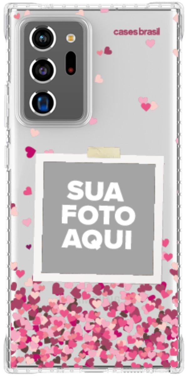 Capinha para Celular Polaroid Corações Flutuantes