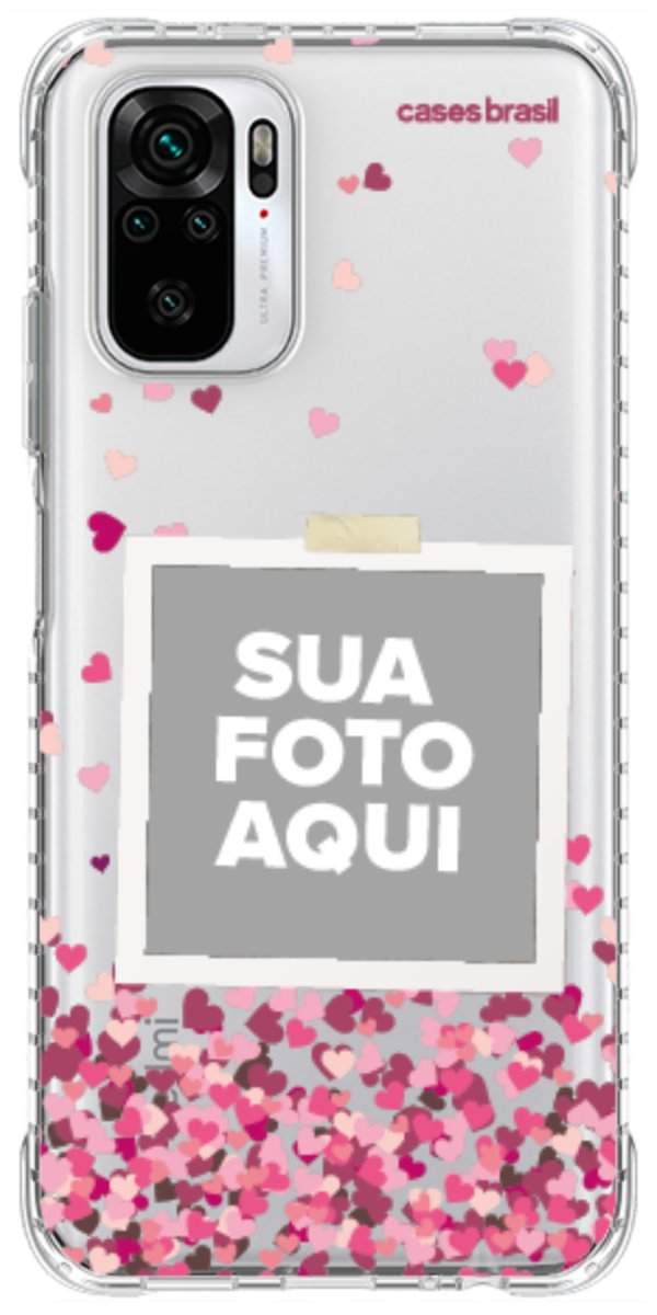 Capinha para Celular Polaroid Corações Flutuantes