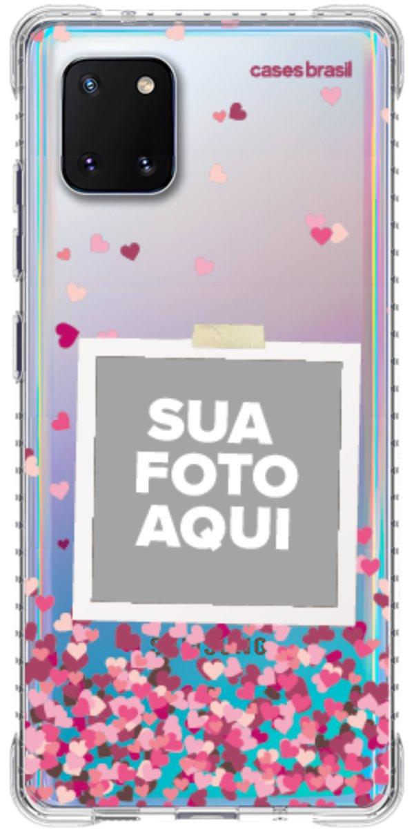 Capinha para Celular Polaroid Corações Flutuantes