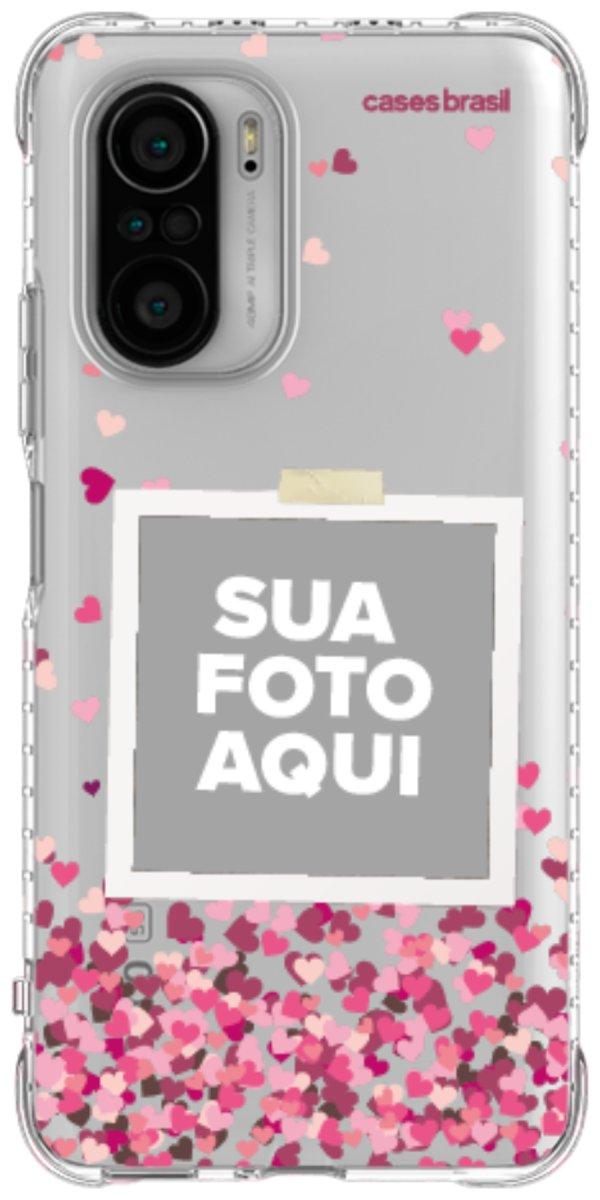 Capinha para Celular Polaroid Corações Flutuantes