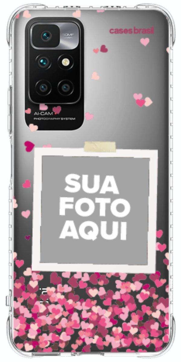 Capinha para Celular Polaroid Corações Flutuantes