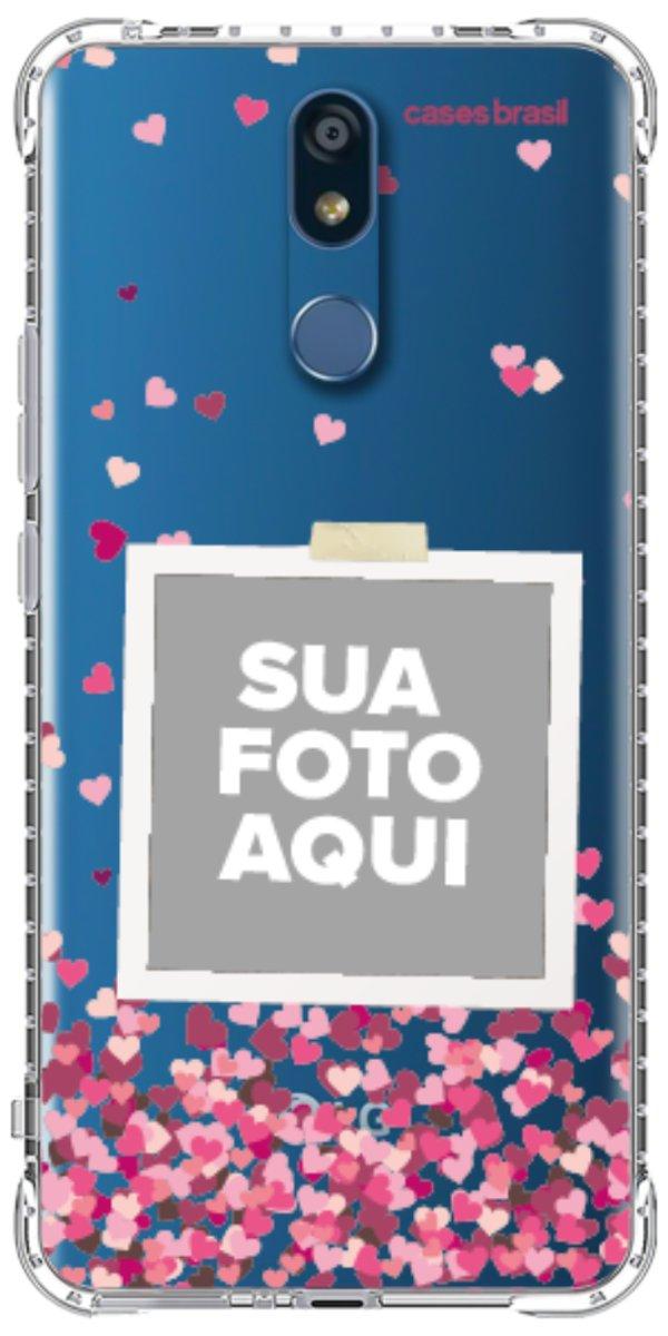 Capinha para Celular Polaroid Corações Flutuantes