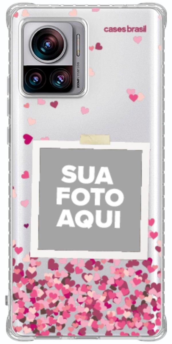 Capinha para Celular Polaroid Corações Flutuantes