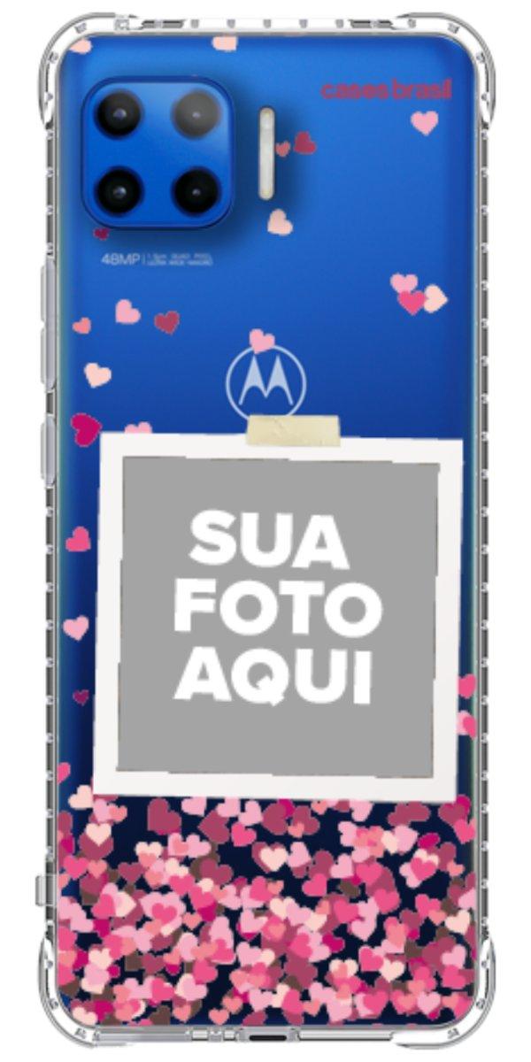 Capinha para Celular Polaroid Corações Flutuantes