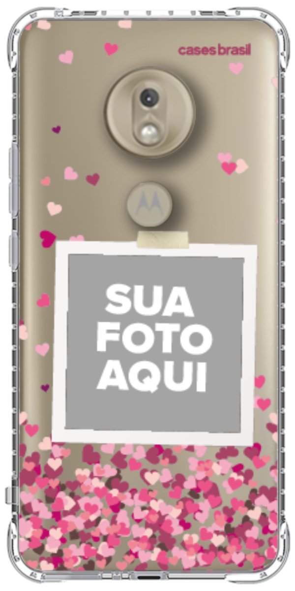 Capinha para Celular Polaroid Corações Flutuantes