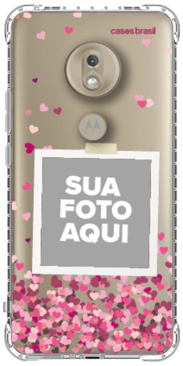 Capinha para Celular Polaroid Corações Flutuantes