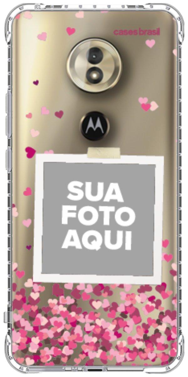 Capinha para Celular Polaroid Corações Flutuantes