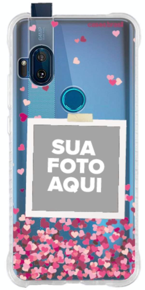 Capinha para Celular Polaroid Corações Flutuantes