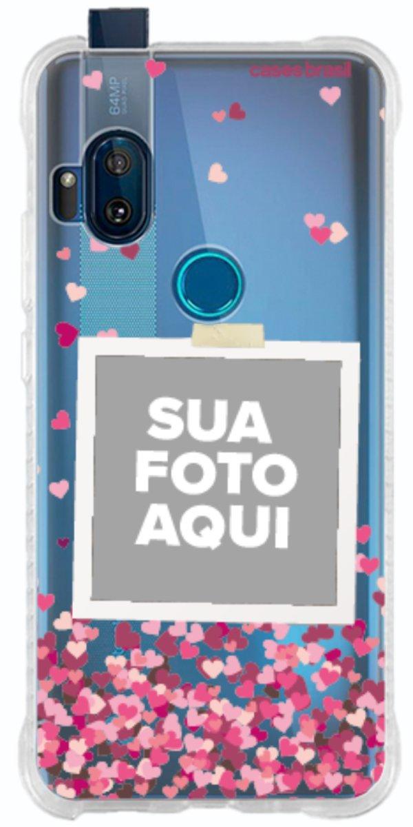 Capinha para Celular Polaroid Corações Flutuantes