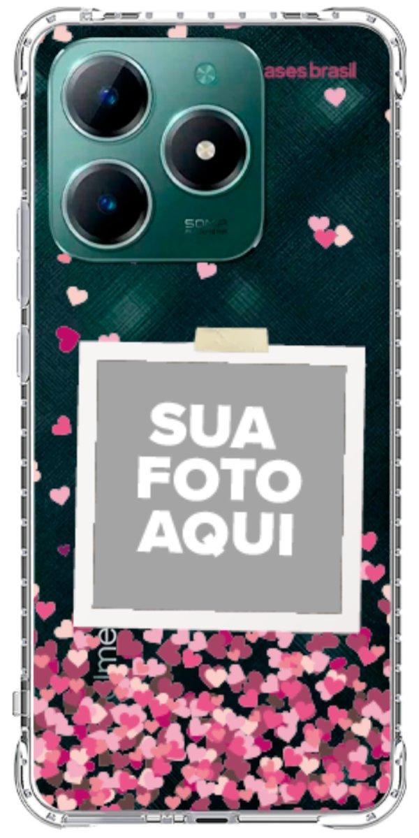 Capinha para Celular Polaroid Corações Flutuantes