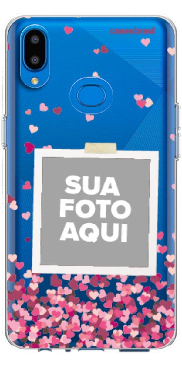 Capinha para Celular Polaroid Corações Flutuantes