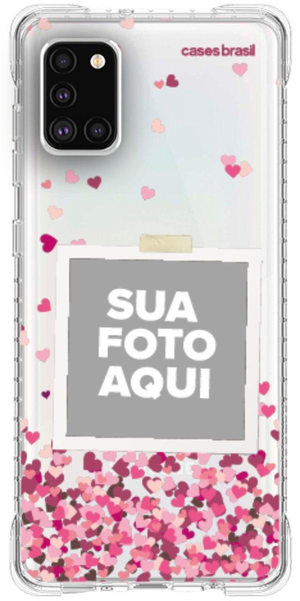 Capinha para Celular Polaroid Corações Flutuantes