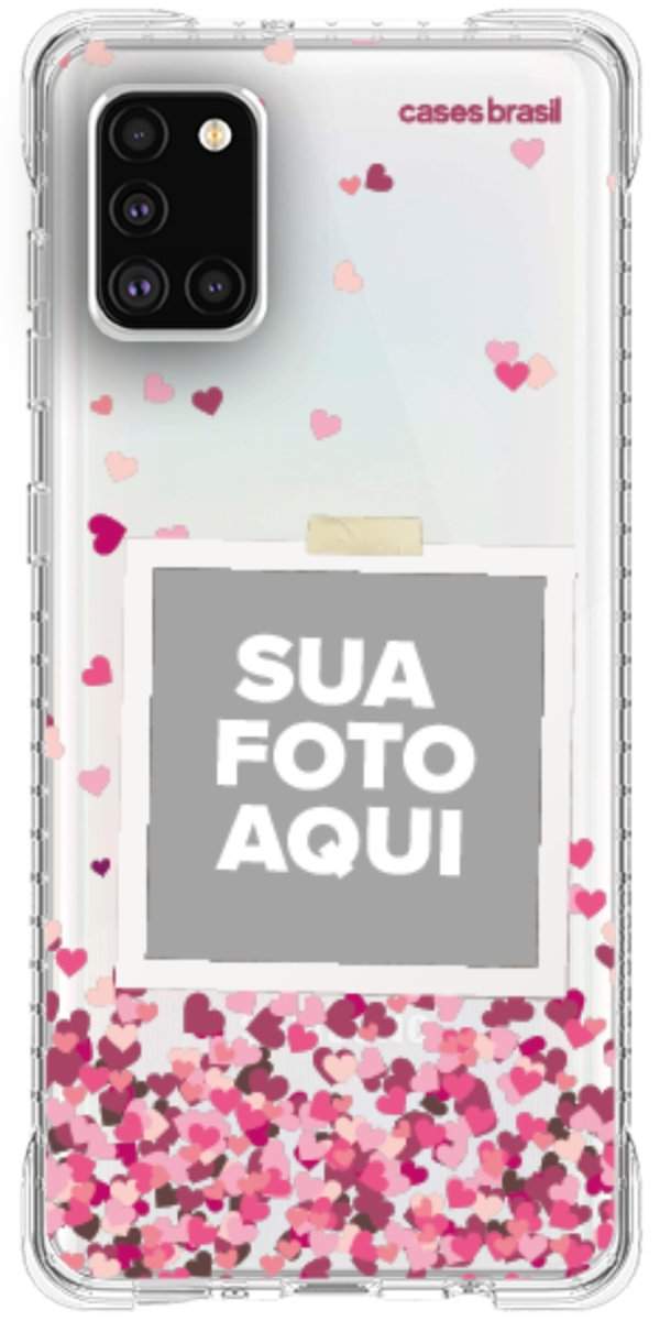 Capinha para Celular Polaroid Corações Flutuantes