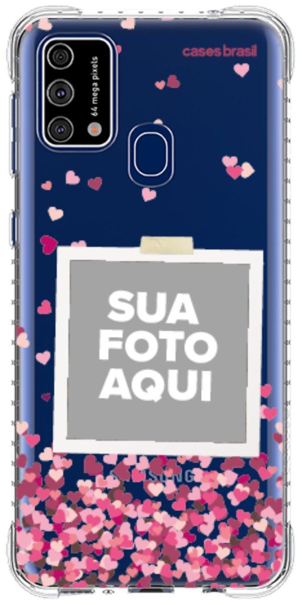 Capinha para Celular Polaroid Corações Flutuantes