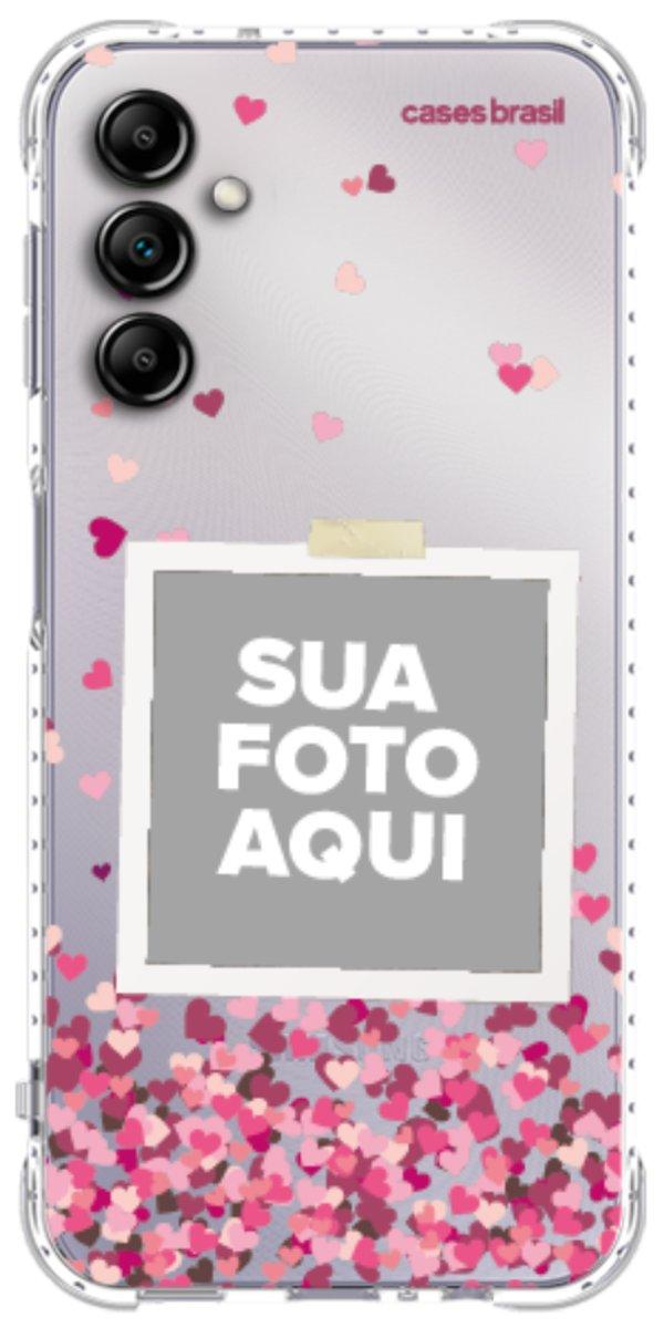 Capinha para Celular Polaroid Corações Flutuantes
