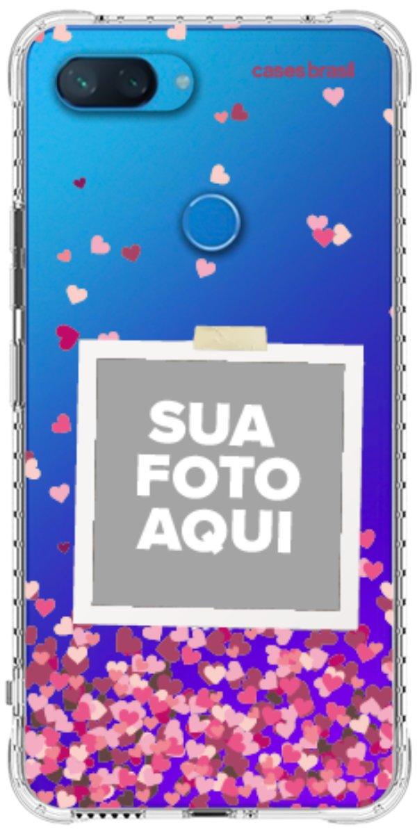 Capinha para Celular Polaroid Corações Flutuantes
