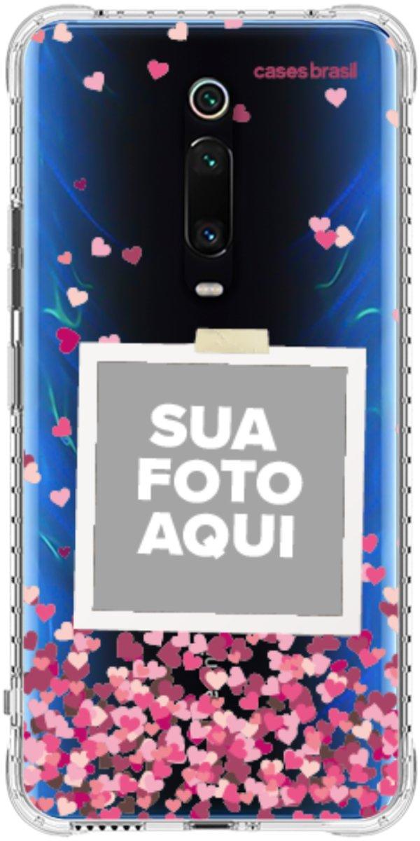 Capinha para Celular Polaroid Corações Flutuantes